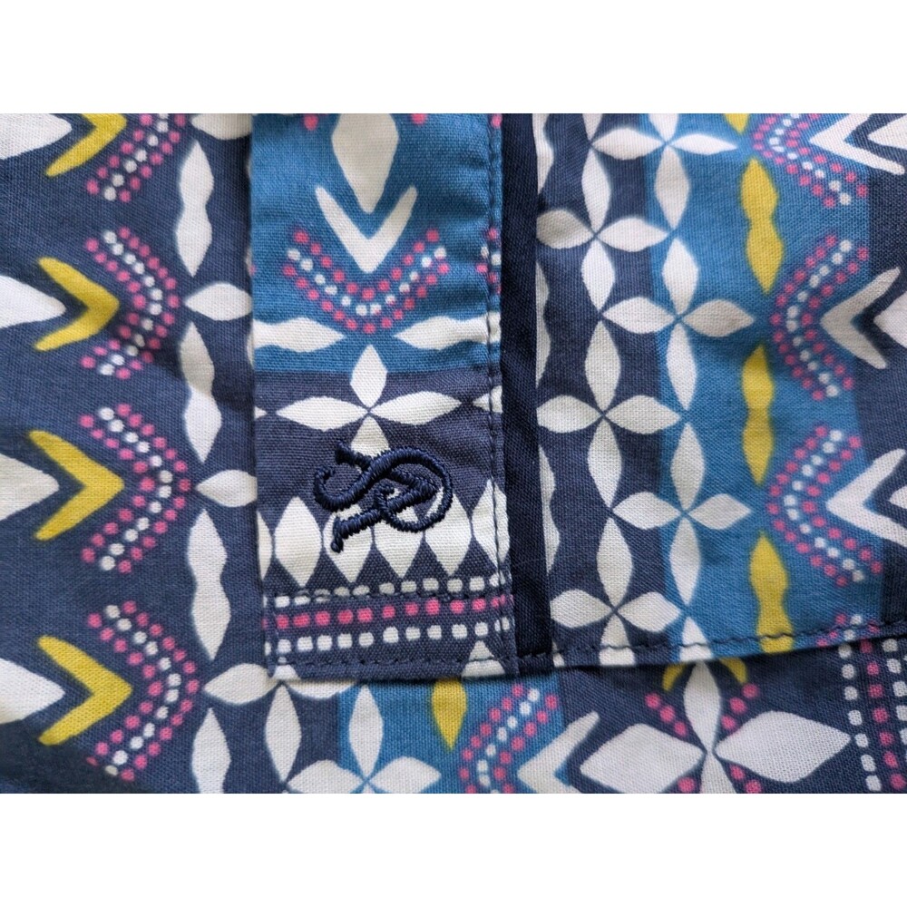 Victoria's Secret Pajamas PJ Pant Set Aztec Stripe Button Down Womens L Short - Picture 6 of 16